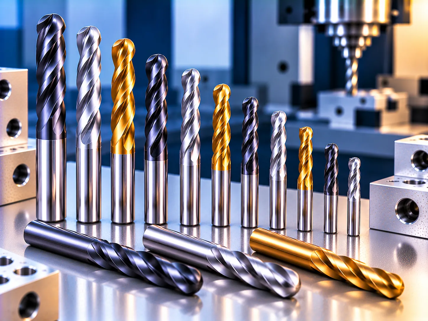 Solid Carbide Ball Nose Long End Mill